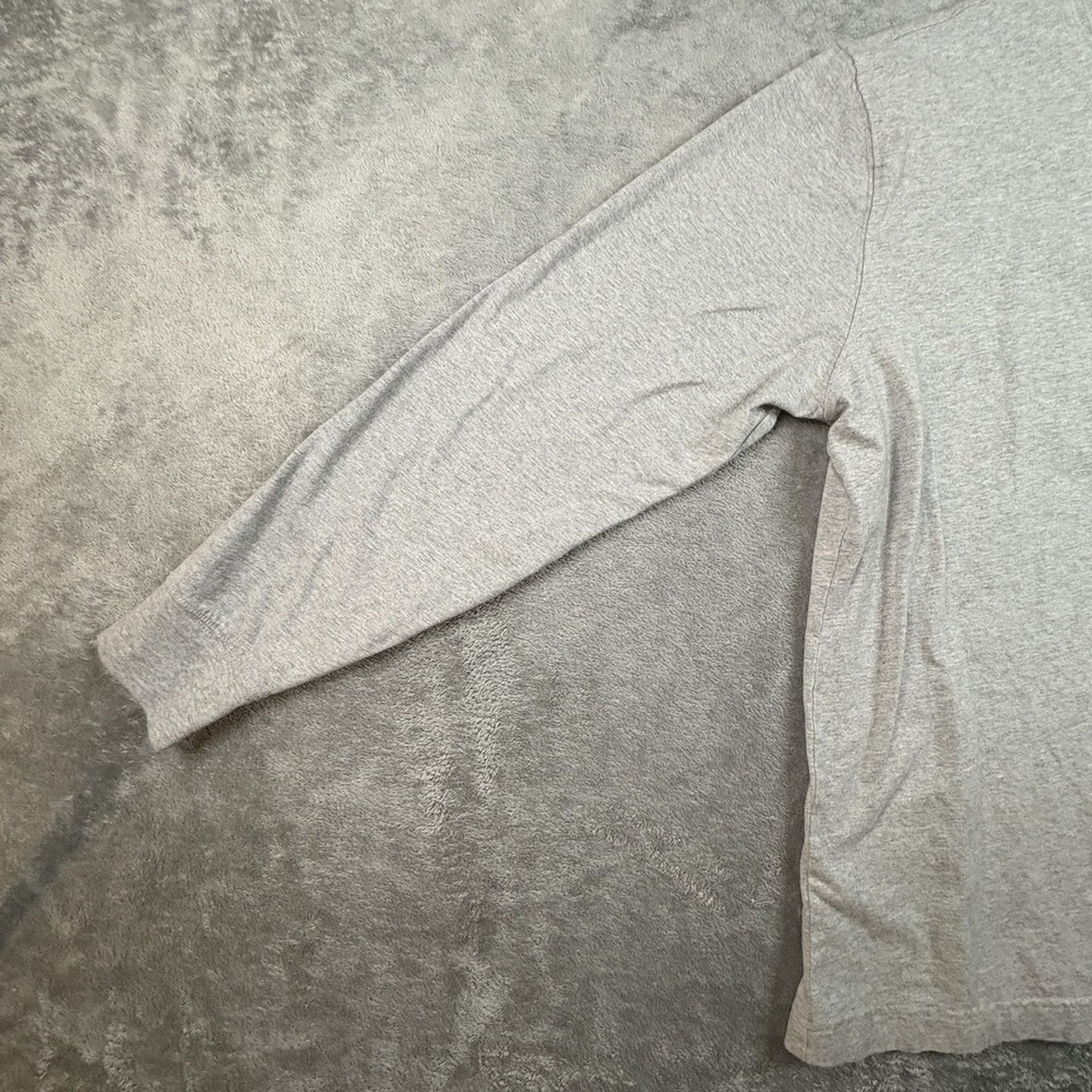 Lands' End Super-T Unisex L Mock Neck Gray LS Shirt SEE DESCRIPTION‎ - Picture 8 of 15